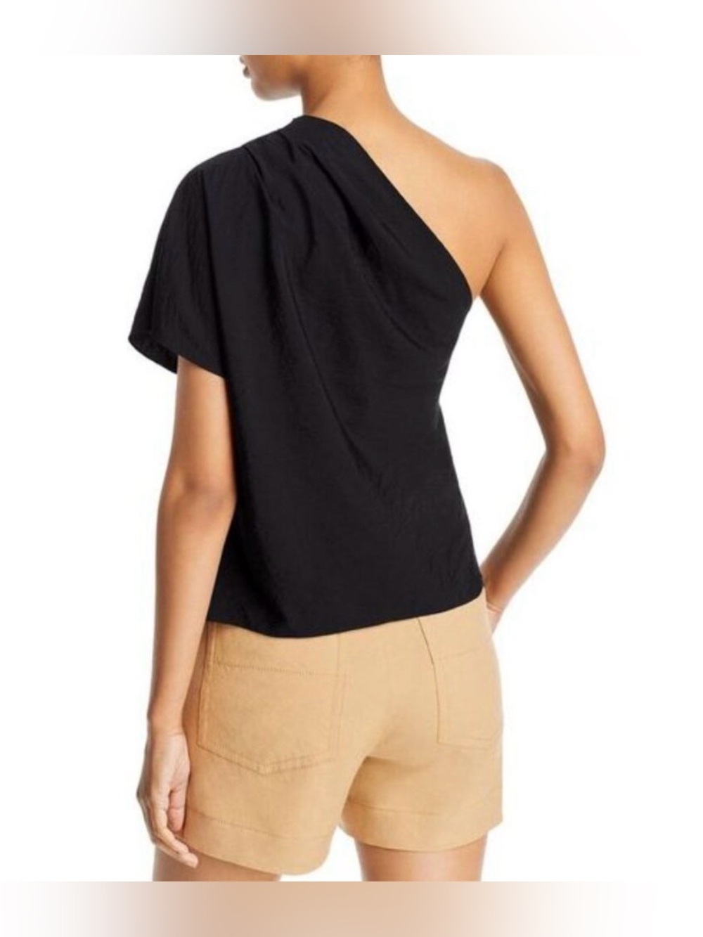 Vince Black One Shoulder Blouse, size S - Picture 2 of 6